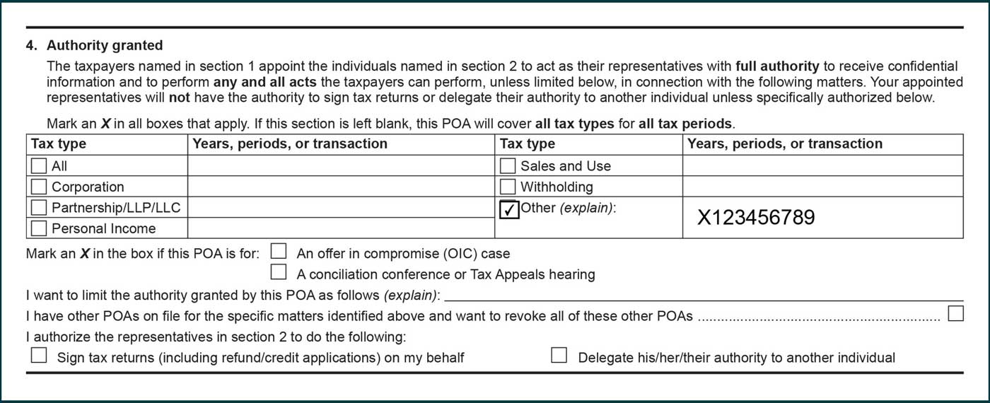 audit case number listed under years, periods, or transactions column